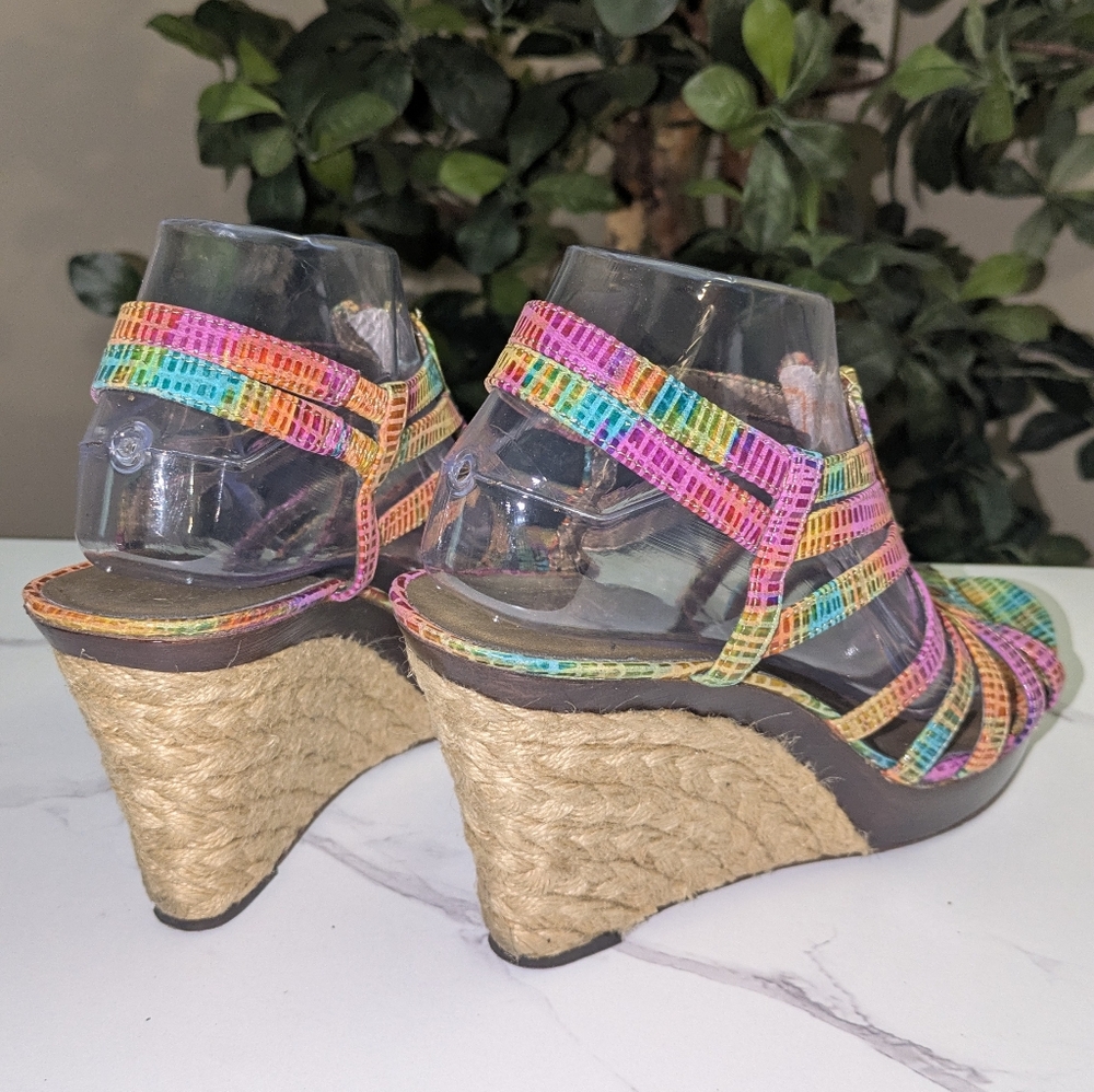 ❤️SALE❤️Vaneli Colorful Wedge Sandals - Picture 11 of 12